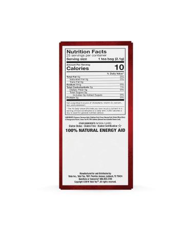 Total Tea Energy Tea Bags with Caffeine - Mixed Berry Flavored Green Tea for Focus & Stamina (25 Tea Bags) - Buy Online on SooperMarket.com