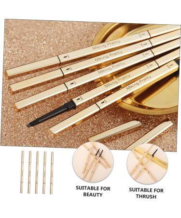 PLAFOPE 5pcs Brow Pencils with Brush Women Eyebrow Pencils Plastic Eyebrow Tatoo Pencil - Buy Online on SooperMarket.com