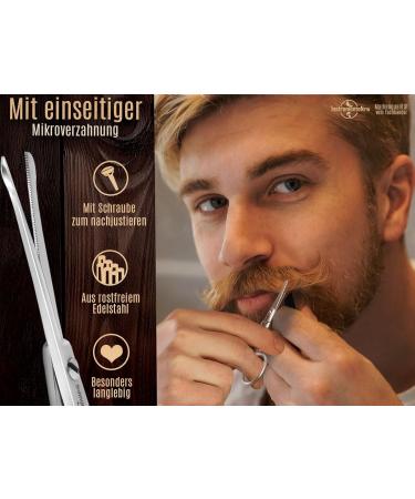 Bartscher Solingen Hair Care Scissors - Rustproof Stainless Steel Micro-Toothing 3.5 inches - Perfect for Beards Ear & Nasal Hair - Made in Germany - Buy Online on SooperMarket.com