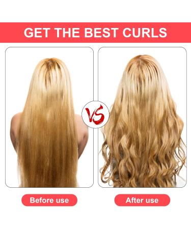 Curlers Large Curls Set - 26 Piece Self-Adhesive Rollers & Clips for Heatless Styling - Ideal for Long, Medium, Short Hair - Buy Online on SooperMarket.com