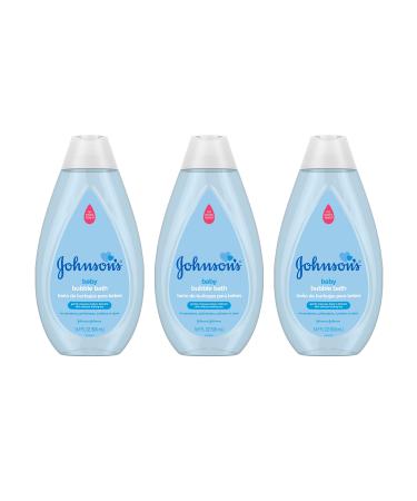 Johnson's Baby Bubble Bath for Gentle Baby Skin Care, Paraben-Free & Pediatrician-Tested Baby Bubble Bath, 16.9 fl. oz (Pack of 3) 16.91 Fl Oz (Pack of 3)
