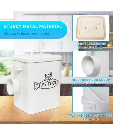 Vumdua Farmhouse Pet Food Storage Container Set - Airtight, Durable, With Scoop | Perfect Gift for Pet Owners - Buy Online on SooperMarket.com