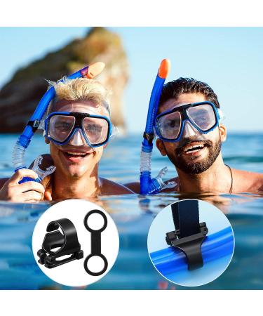 Dive Snorkel Clip Set - 16 Pcs Universal Plastic Silicone Keeper for Snorkel Mask - Black Attachment Gear Spare Part for Snorkeling and Diving - Buy Online on SooperMarket.com