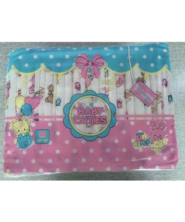 LittleForBig Printed Adult Brief Diapers - ABDL 10 Pack - Baby Cuties MM in Pink | Comfort & Quality for Adult Baby Diaper Lovers - Buy Online on SooperMarket.com