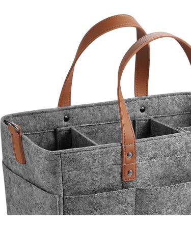 Harilla Baby Wrap Bag Stylish & Spacious Felt Organizer for Baby Products | Reusable Dark Gray Handbag & Weekend Bag - Buy Online on SooperMarket.com