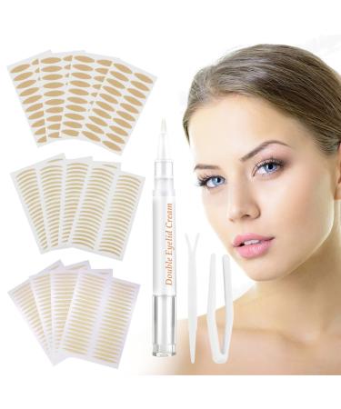Eyelid Tape Stickers, 480PCS Double Eyelid Strips, Natural Invisible Single Side Eyelid Lifter Strips, Instant Eye Lift Without Surgery, Perfect for Hooded, Droopy, Uneven, Mono-eyelids