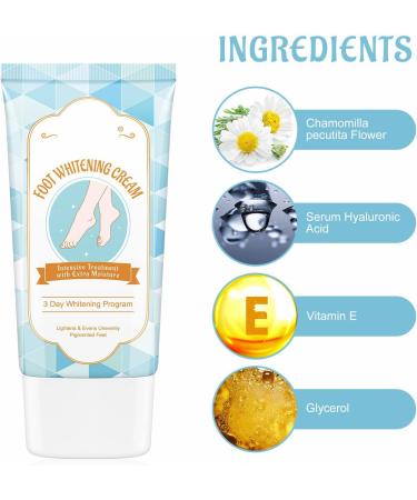 Foot Moisturiser - Exfoliating Foot Cream For Cracked Heels And Dry Skin Rapid Revive Overnight Moisturising Cream for Dry Hard and Rough Skin on the Feet - Buy Online on SooperMarket.com