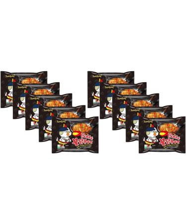SPIRITCROWD Samyang Noodle Buldak Hot Chicken Flavour Korean Style Instant Ramen Spicy Challenge Halal 140g (Pack of 10) - Buy Online on SooperMarket.com