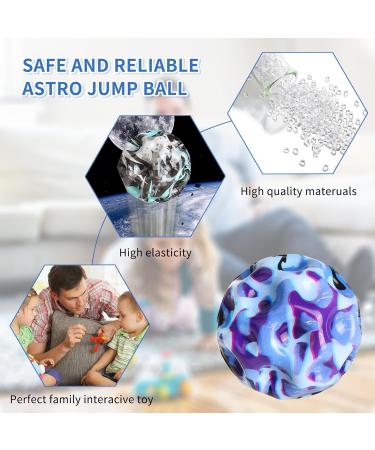 Astro Jump Ball Set - 4 Moon Bouncy Balls for Kids | Space Theme 7cm High Jump Rubber Balls | Perfect Gift for Children - Buy Online on SooperMarket.com