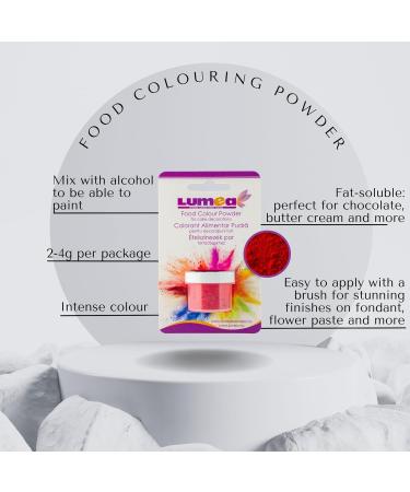 Dekozauber24 Cherry Red Food Coloring Powder Fat-Soluble 2-4g Can for Fondant Marzipan & Cake Decoration | Premium Baking Accessories - Buy Online on SooperMarket.com