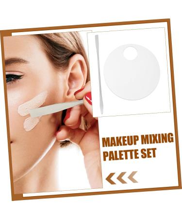 2 Sets Makeup Palette Tools | Acrylic & Metal Blending Palette for Foundation & Pigment Mixing International Shipping Available - Buy Online on SooperMarket.com