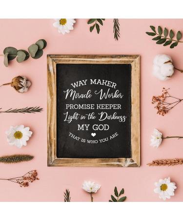 JAJADO Waymaker Bible Verse Silk Screen Stencils - Reusable Self-Adhesive for T-Shirt Printing and DIY Home Decor - Buy Online on SooperMarket.com