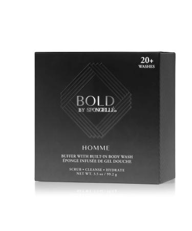 SPONGELL Men's Homme Collection Body Wash Infused Buffer Bold - Black