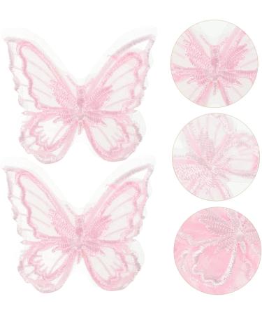 EXCEART 30pcs Mesh Butterfly Patch Dreses Handbags Bowknot Crafts Sewing Accessories Headgear Wedding Dress - Buy Online on SooperMarket.com
