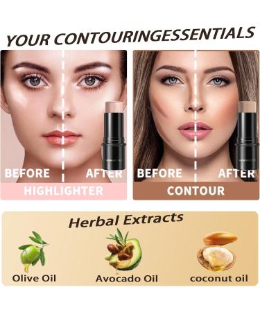 Long-Lasting Waterproof Highlighter Contour Stick for Face & Body - Brightens & Defines Features - Daily Wear Makeup - 29.00g (Pack of 1) - Buy Online on SooperMarket.com