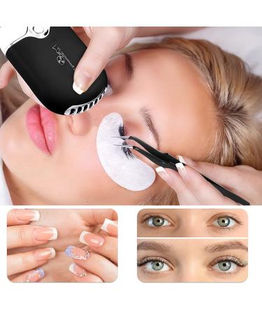 316 PCS Eyelash Extension Kit with USB Mini Portable Air Blower, Tweezers, Tapes, Brushes, and Micro Applicators (Black) - Buy Online on SooperMarket.com