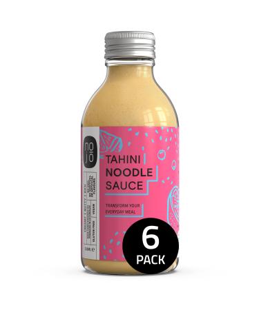 Tahini Sauce & Dressing for Creamy & Nutty Noodles Pasta and Salad I Non-GMO & No Added Sugar I No Palm Oil I Gluten-Free Nut-Free Vegan | 200ml x 1 Recycled Glass Bottle | NOJ Tahini Noodle Sauce