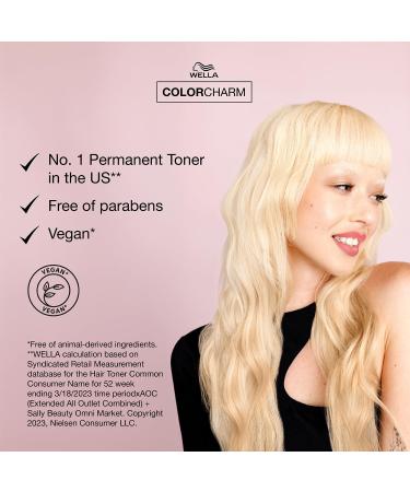 WELLA Color Charm T11 Lightest Beige Blonde Hair Toner 1.4 oz - Brass Neutralizing with Liquifuse Technology - Buy Online on SooperMarket.com