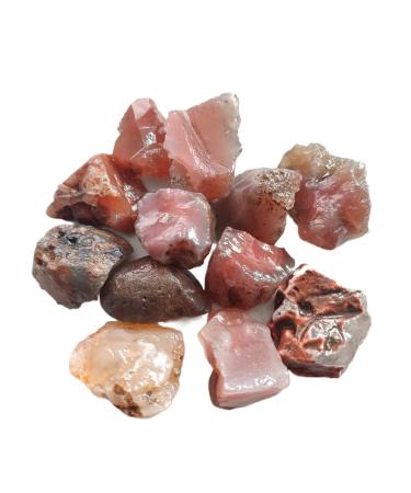 1pc/100g Natural Red Agate Stone Fish Tank Decoration Raw Material of Agate Chalcedony Body Raw Gemstone Specimen Collection Gift Gift (Color : 100g Size : 1.5-3cm) 1.5-3cm 100g