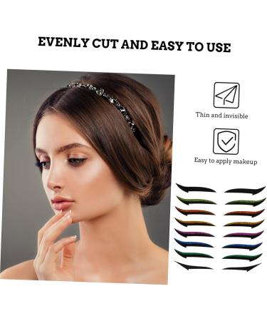 PLAFOPE 72 Pairs Glitter Eyeliner Reusable Eyeliner Sticker Instant Eyeliner Stickers Double Side Tape - Buy Online on SooperMarket.com