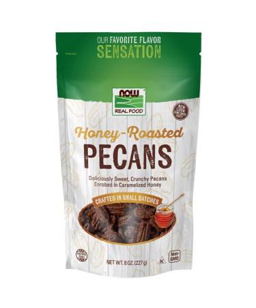 Now Foods Real Food Honey Roasted Pecans 8 oz (227 g)