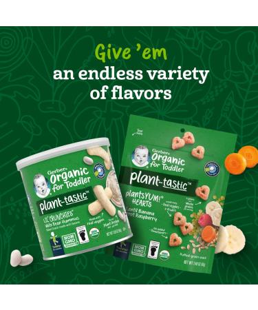 Gerber Organic Lil Crunchies Plant-tastic White Bean Hummus - 1.59oz (Pack of 6) - Buy Online on SooperMarket.com