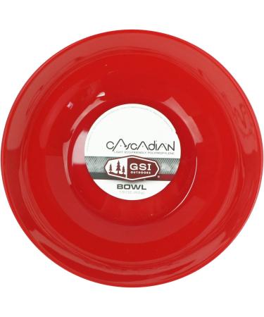 GSI Outdoors Cascadian Bowl - Red | Lightweight Camping Bowl | Durable Outdoor Dinnerware - Buy Online on SooperMarket.com
