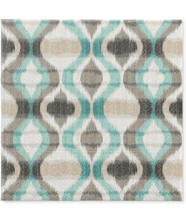 PAW 3-Layer Napkins - 20 Pack | 33x33 cm | Perfect for Weddings Communions & Celebrations | Ethnic Tribal Patterns - Turquoise | International Shipping Available - Buy Online on SooperMarket.com