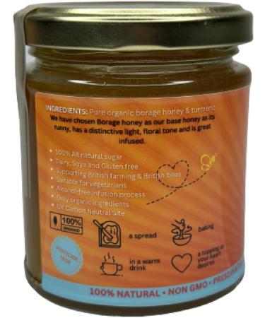Organic Turmeric Honey Infused with UK Borage - Anti-Inflammatory & Anti-Aging | Shakra Health - Buy Online on SooperMarket.com