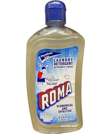 Roma Laundry Detergent Liquid 16 fl oz | Eco-Friendly Cleaning Solution for All Fabrics - Shop Internationally - Buy Online on SooperMarket.com