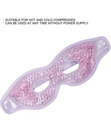 Reusable Gel Bead Eye Pack - Hot & Cold Compress Eye Mask for Fatigue Relief Dark Circles & Migraines - Soft Silicone Gel Eye Pad (Purple - Buy Online on SooperMarket.com