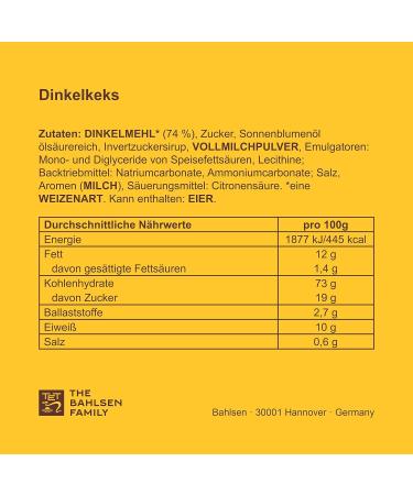 Leibniz Dinkelkeks 190g | Crispy Spelled Cookies | 100% Spelled Flour | Buy Online Internationally - Buy Online on SooperMarket.com