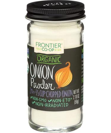 Frontier Herb Organic White Onion Powder 2.1 oz - Pure and Flavorful - Buy Online on SooperMarket.com