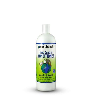 earthbath Green Tea & Awapuhi Pet Shed Control Conditioner - Helps Relieve Shedding & Dander Aloe Vera Shea Butter Good for Dogs & Cats Nourish & Detoxify Skin and Coat - 16 fl. oz Pack of 1 Green Tea and Awapuhi
