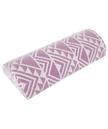Not Deformed For A Long Time Nail Art Pad Soft Nail Art Hand Pillow for Home Beauty Salon(Purple geometry)