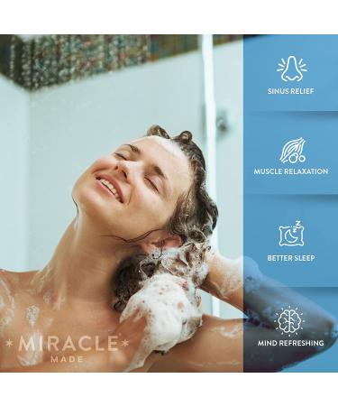 Miracle Made Aromatherapy Shower Steamers - Eucalyptus & Mint (15 Tablets) | Natural Essential Oil Shower Bombs for Nasal Congestion Relief and Relaxation - Buy Online on SooperMarket.com