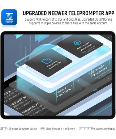 NEEWER RT111 Remote Control for Teleprompter App - Bluetooth, Silent Button - iOS Android Compatible - X1 PRO, X14 PRO, X17 - Buy Online on SooperMarket.com