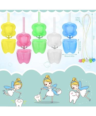 30 Pcs Lost Teeth Saver Necklace - Baby Tooth Storage Box for Children - Teeth Keepsake Holder in Chic Style - Buy Online on SooperMarket.com