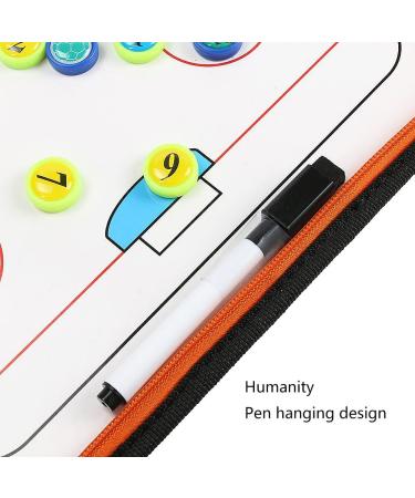 Wrzbest Ice Hockey Coaching Board - Zipper Closure, Strategy Tactics Clipboard for Coach Game Planning with Player Markers - Buy Online on SooperMarket.com