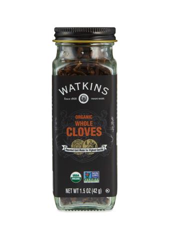 Watkins Gourmet Organic Spice Jar, Whole Cloves, Non-GMO, Kosher, 1.5 oz. Bottle, 1-Pack
