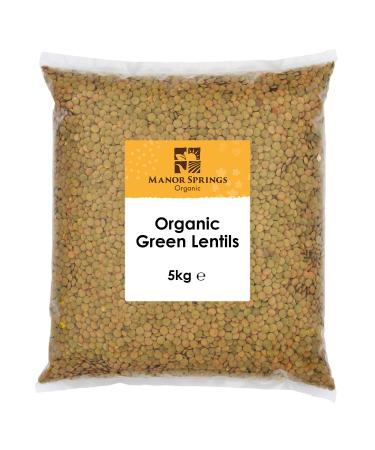 Organic Green Lentils 5kg by Manor Springs Organic