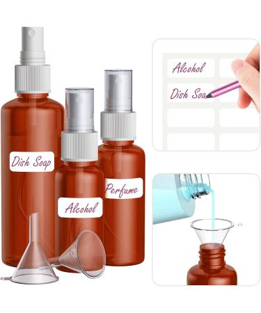 10x 50ml Portable Refillable Plastic Spray Bottles - Travel-Friendly Atomizers for Skincare Essential Oils & Perfumes (Brown) | Ideal for Outdoor Sports & Air Travel - Buy Online on SooperMarket.com