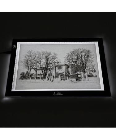 LitEnergy A4 LED Copy Board Light Tracing Box - Ultra-Thin USB Power Artcraft LED Trace Pad for Tattoo Drawing & Diamond Painting - Ideal for Streaming, Sketching, Animation - Black - Buy Online on SooperMarket.com
