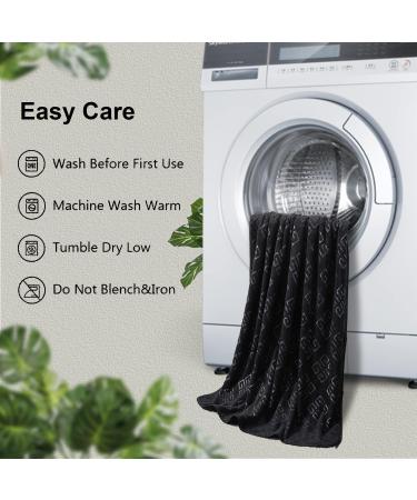 Premium Quality Black Washcloths Set - 4 Pack 13x13 - Soft, Absorbent & Quick Dry Towels for Bathroom, Hotel, Spa, Gym - Microfiber Multipurpose Washcloths - Buy Online on SooperMarket.com