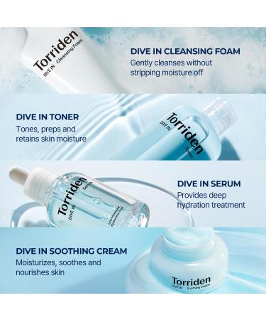 Torriden DIVE-IN Trial Kit | Hyaluronic Acid Skincare Set | Vegan & Hypoallergenic Korean 4-Step Regimen - Buy Online on SooperMarket.com