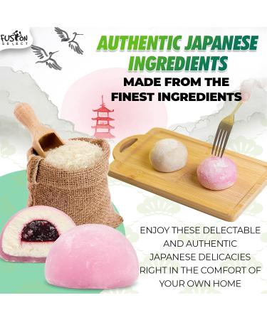 Fusion Select Mochi Daifuku Snacks - Coconut Flavored Japanese Rice Cakes - Sweet Asian Treats for Family - Chewy and Soft Texture - 6 Pieces x 30g Pack - Buy Online on SooperMarket.com