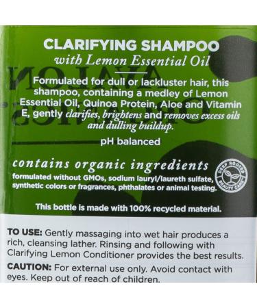 Buy Avalon Organics Clarifying Shampoo Lemon 11 Fl Oz - Best Organic Hair Care for Healthy Scalp - Buy Online on SooperMarket.com