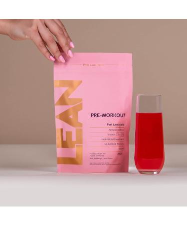 LEAN with Lilly Pre-Workout Natural Pink Lemonade Flavour 250g. 25 Servings. Vegan Natural Energy Support with Vitamin C B6 & B12. 170g Plant Caffeine. Low Sugar No Sucralose or Artificial Sweetener - Buy Online on SooperMarket.com