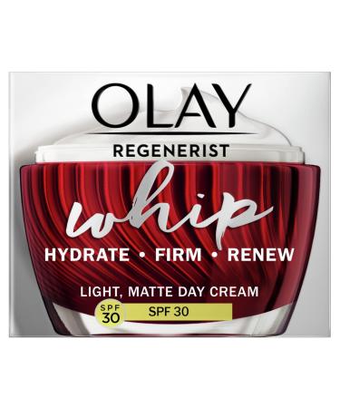 Olay Regenerist Whip Light As Air Anti-Ageing Moisturiser For Firmer Skin With SPF30 Hyaluronic Acid 50 Ml Regenerist Whip with SPF30