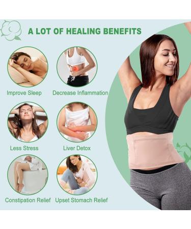 Reusable Castor Oil Packaging Wrap | Washable & Leak-Preventing | Adjustable & Skin Colors | Designed by Naturopathic Doctor - Buy Online on SooperMarket.com